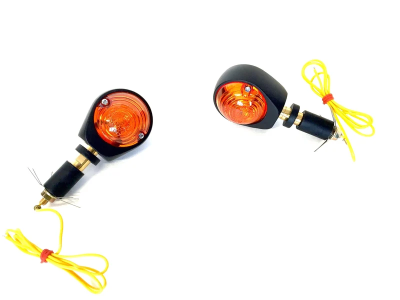 Paar AUGEN-Indikatoren von BULL - ORANGE CABOCHON