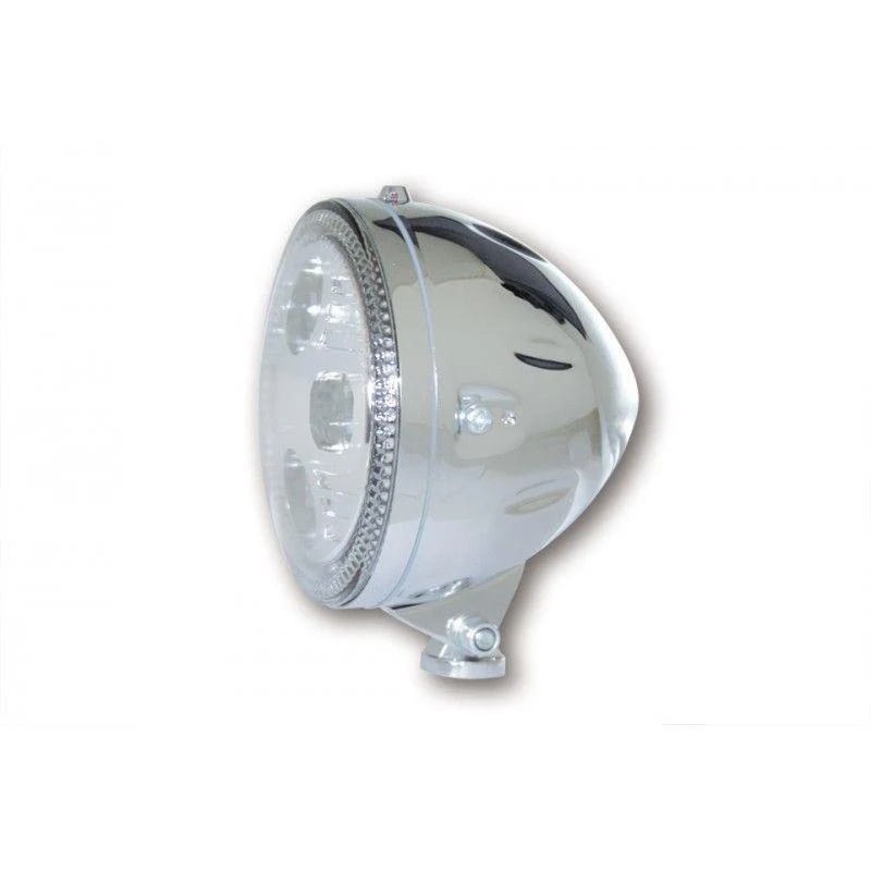 LED-Scheinwerfer HIGHSIDER Atlanta Chrom Durchmesser 145mm
