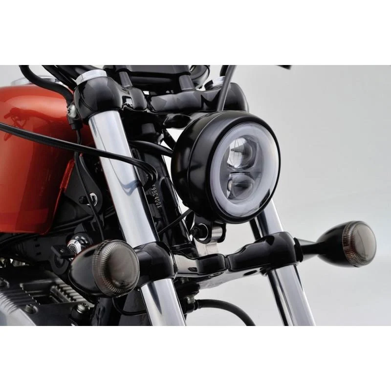 LED-Scheinwerfer Daytona Schwarze zentrale oder seitliche Befestigung