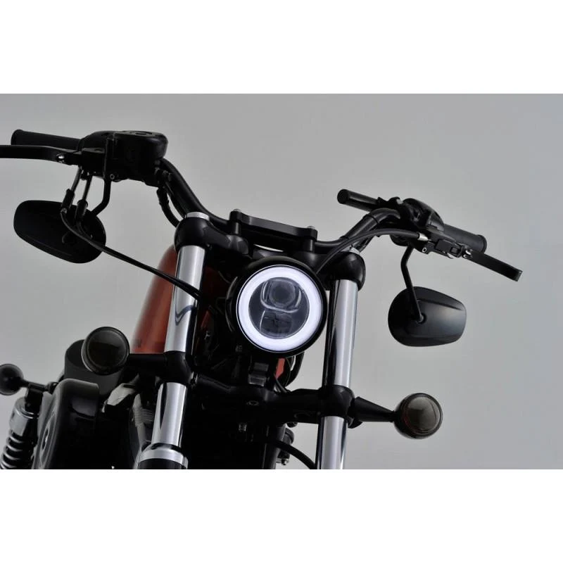 LED-Scheinwerfer Daytona Schwarze zentrale oder seitliche Befestigung