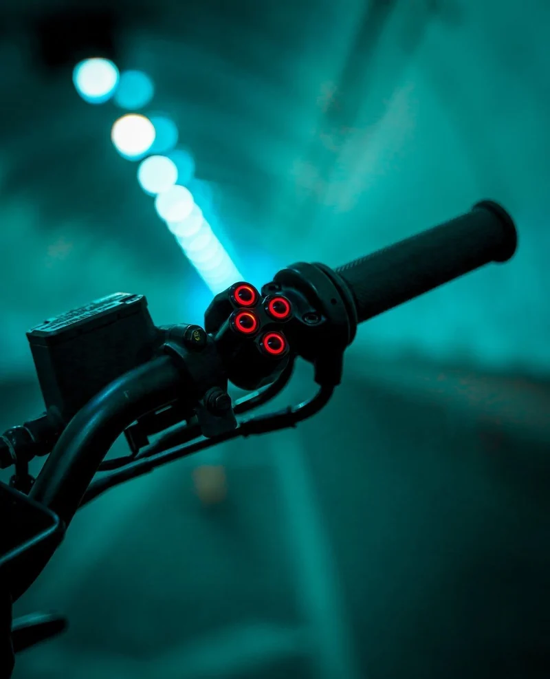 Commodo Led 4 Tasten Schwarz 22mm