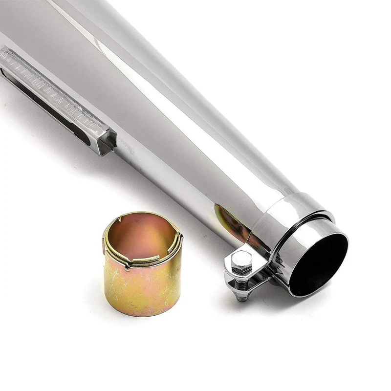 Langer Chrom-Megaphon-Auspuff