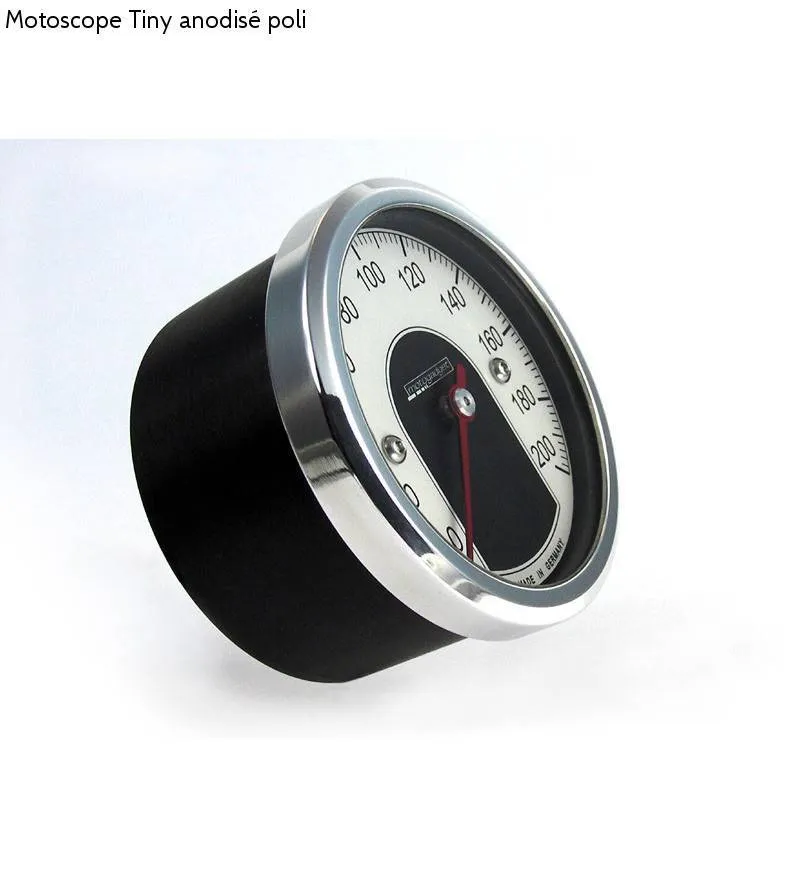 Motoskop Tiny Black Tachometer
