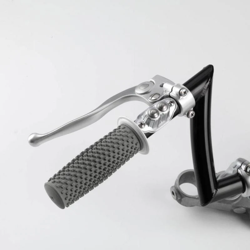 Commodo Kustom Tech Vintage Doppelknöpfe aus satiniertem Chrommessing
