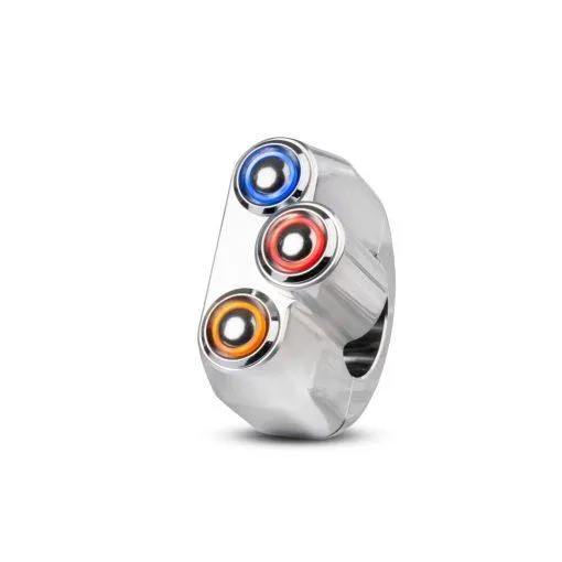 Commodo Led 3 Tasten 22mm poliert