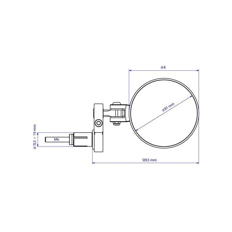 Spiegel linkes Lenkerende CNC RACING ROCKET