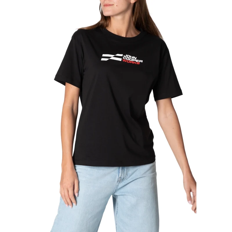 MINI JCW Logo T-Shirt Damen, schwarz