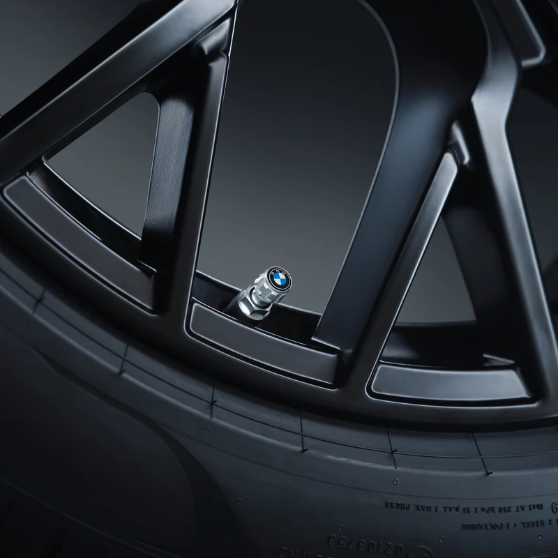 Ventilkappen Neue Klasse BMW-Logo, silber