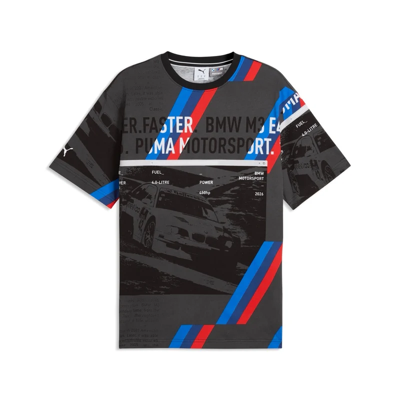 BMW M Motorsport AOP T-Shirt, schwarz
