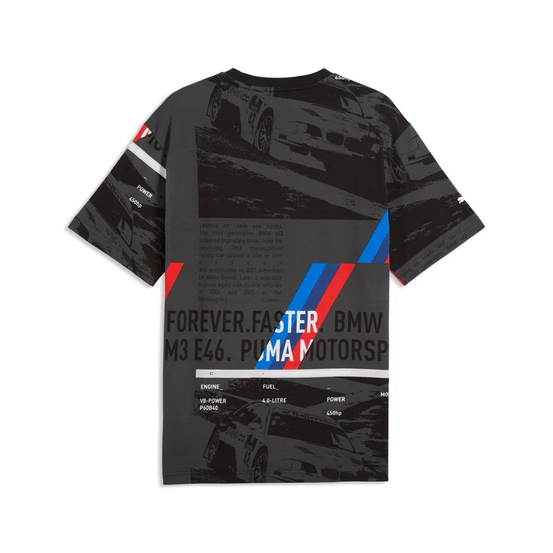 BMW M Motorsport AOP T-Shirt, schwarz