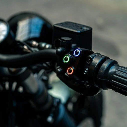 Commodo Led 3 Tasten Schwarz 22mm