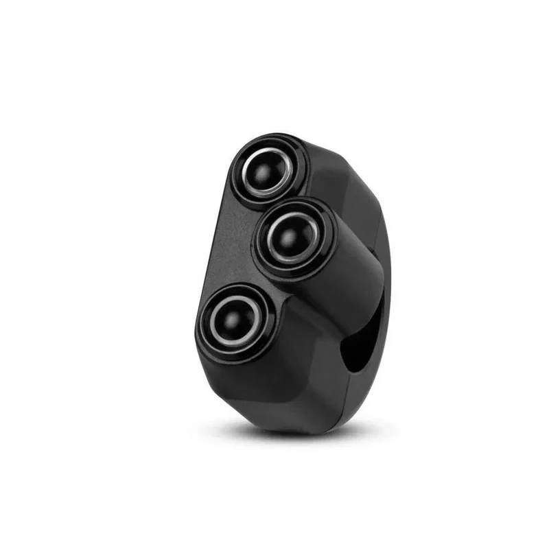 Commodo Led 3 Tasten Schwarz 22mm