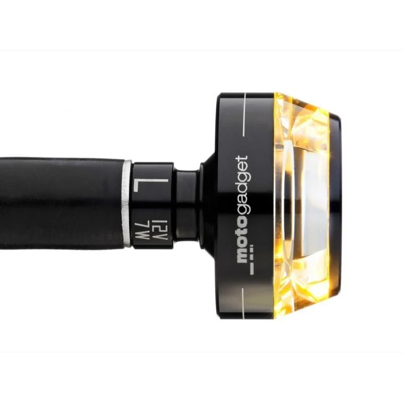 Schwarzer Mo-Blaze Disc Blinker Lenkerende