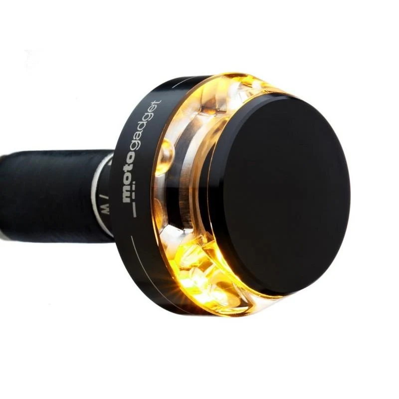 Schwarzer Mo-Blaze Disc Blinker Lenkerende