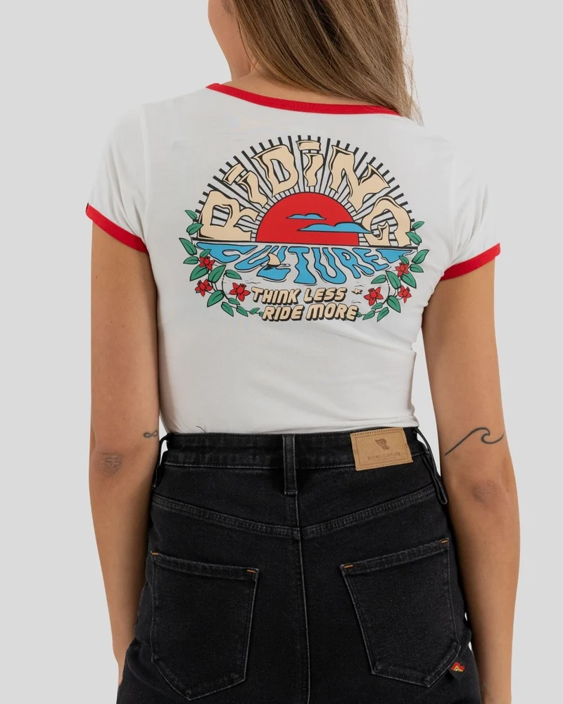 Sunrise Lady White T-Shirt