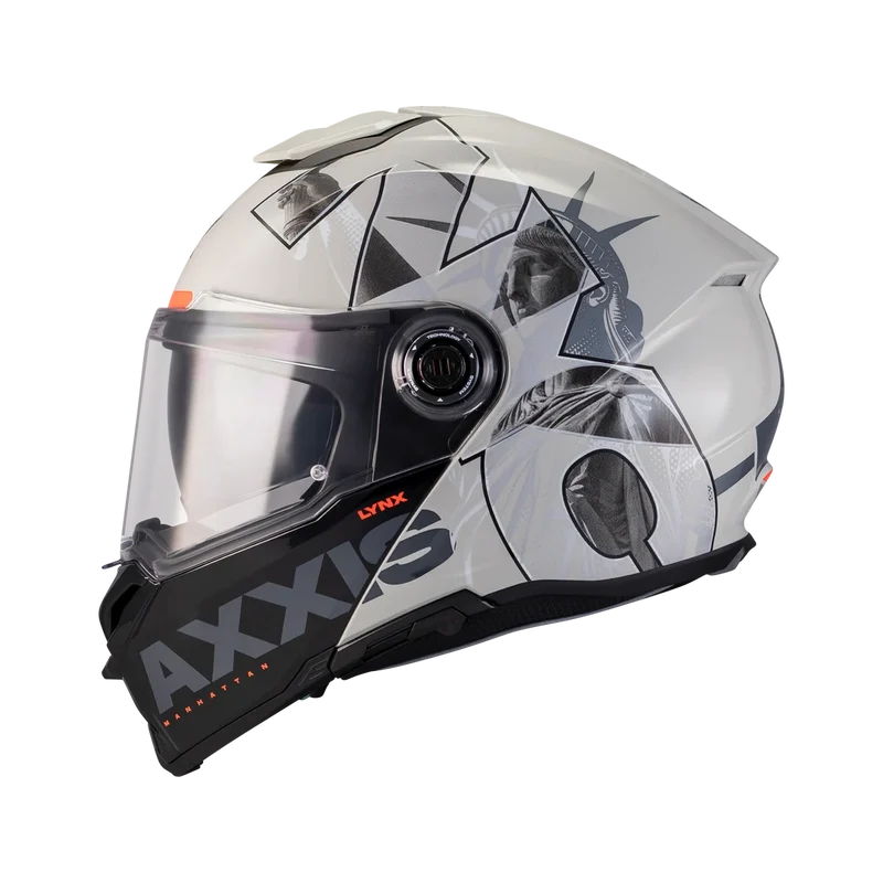 AXXIS FU410 SV LYNX SV MANHATTAN MODULAR CASCO DE MOTO C2 BRILLO