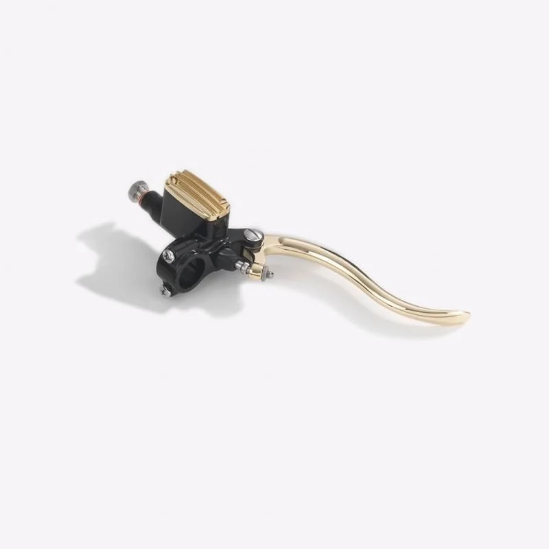 DELUXE LINE 12mm Hauptbremszylinder Schwarz und Messing