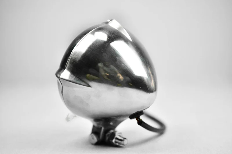 Bates Custom polierter gelber Glasscheinwerfer