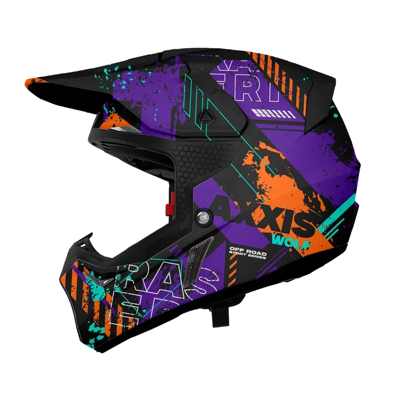 AXXIS MX803B WOLF S RASERI OFF ROAD CASCO DE MOTO B4 MATE