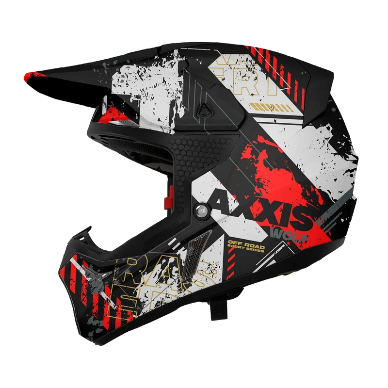AXXIS MX803B WOLF S RASERI OFF ROAD CASCO DE MOTO B15 MATE