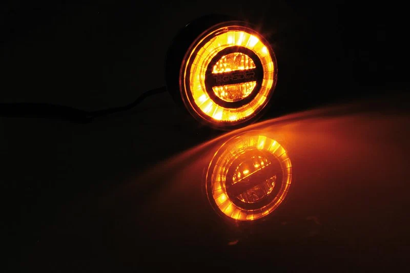 LED Blinker HIGHSIDER ROCKET CLASSIC Schwarz oder Chrom