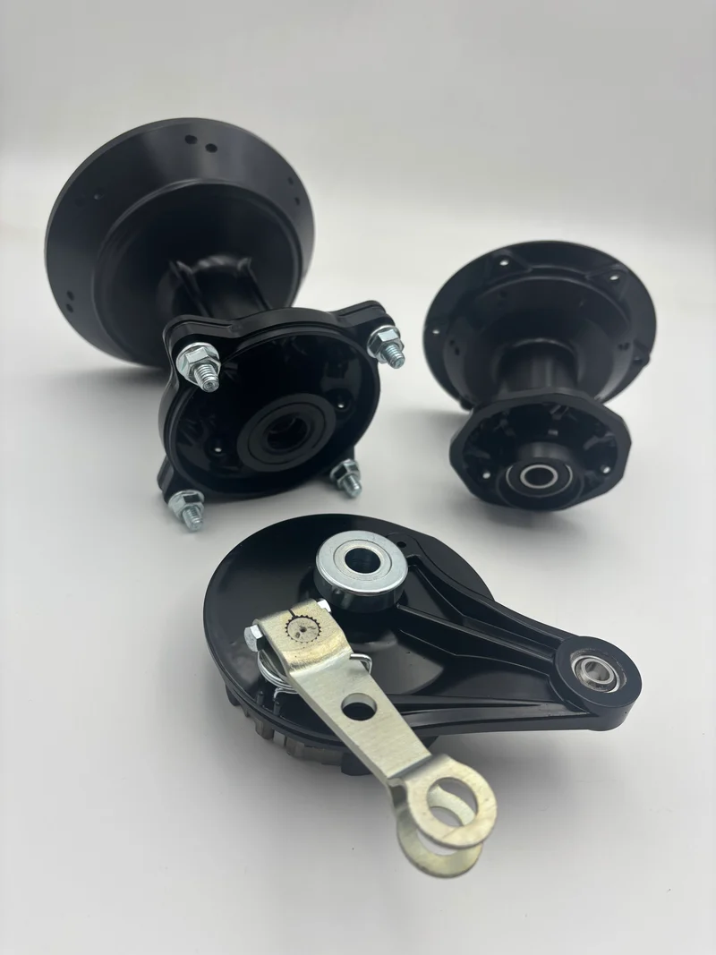 Kawasaki KX80 1986-1987 Rear Brake Panel Assy and Front & Rear Hub Set