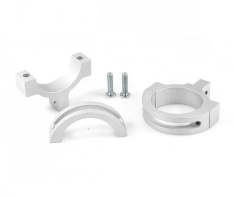 Scheinwerferhalterungen CNC Alu schwarz oder chrom eloxiert für Durchmesser 41 mm
