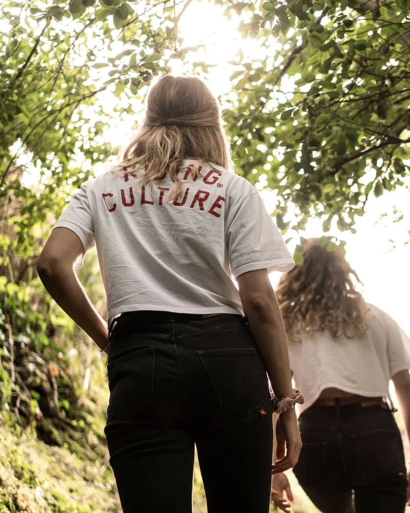 Logo Crop Top White Women