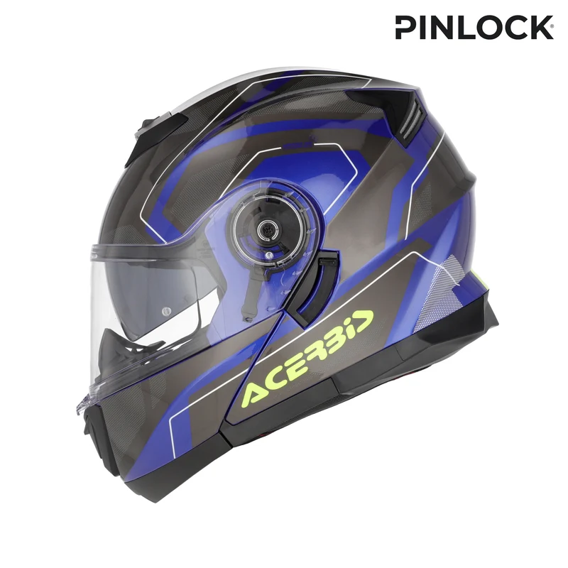 ACERBIS SEREL 22-06 114 CASCO MODULAR DE MOTO AZUL AMARILLO
