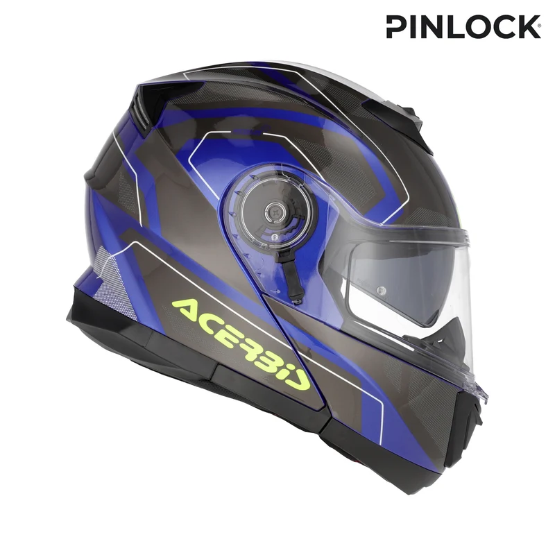 ACERBIS SEREL 22-06 114 CASCO MODULAR DE MOTO AZUL AMARILLO
