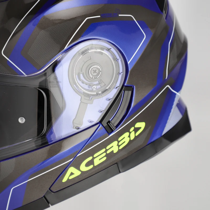 ACERBIS SEREL 22-06 114 CASCO MODULAR DE MOTO AZUL AMARILLO