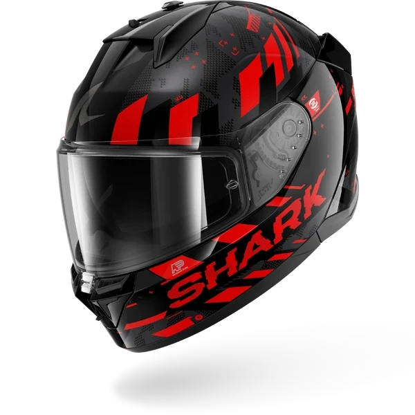 SHARK D-SKWAL 3 SKILFUL CASCO INTEGRAL DE MOTO NEGRO ROJO