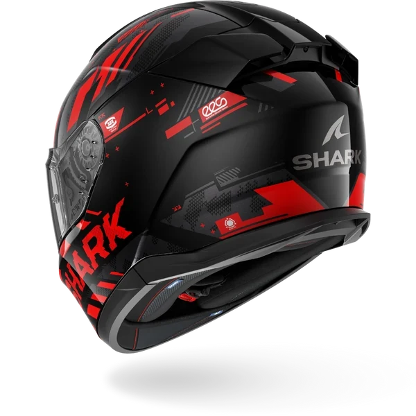 SHARK D-SKWAL 3 SKILFUL CASCO INTEGRAL DE MOTO NEGRO ROJO
