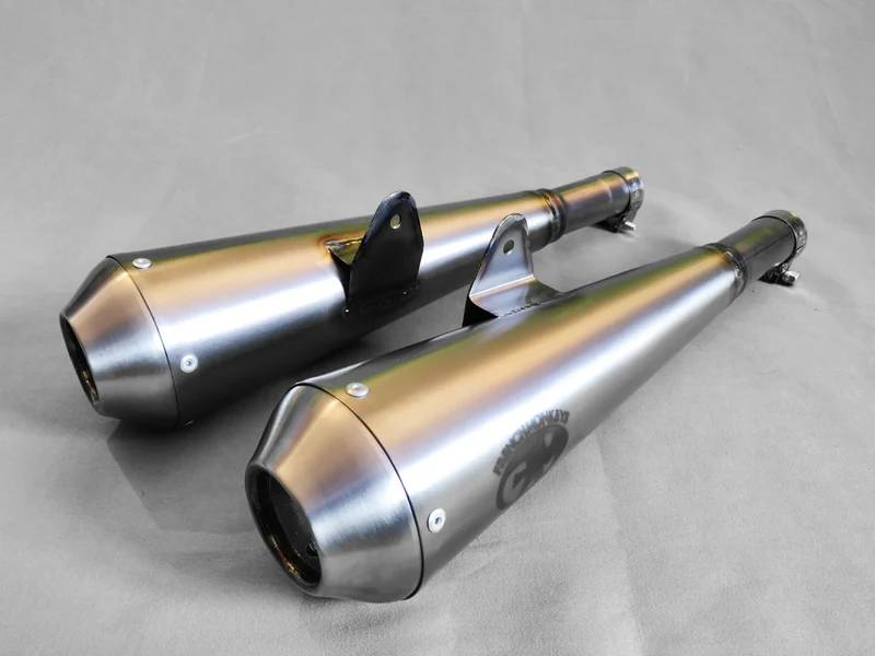 Custom Titan Megaphon Schalldämpfer For BMW R (Das Paar)