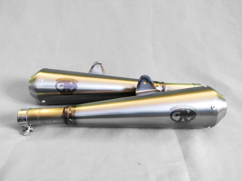Custom Titan Megaphon Schalldämpfer For BMW R (Das Paar)