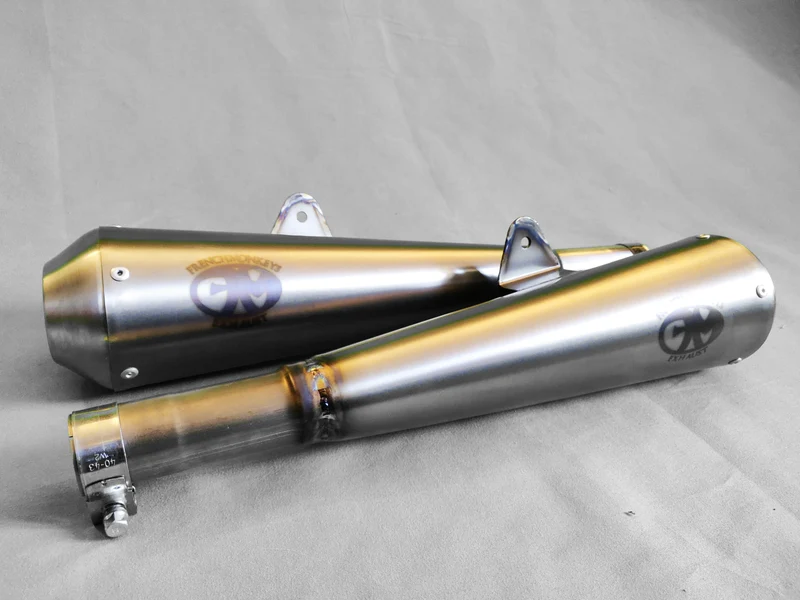 Custom Titan Megaphon Schalldämpfer For BMW R (Das Paar)