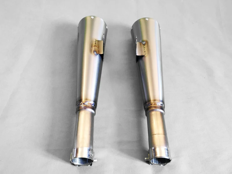 Custom Titan Megaphon Schalldämpfer For BMW R (Das Paar)