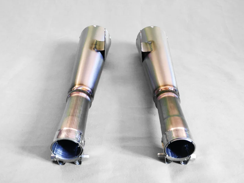 Custom Titan Megaphon Schalldämpfer For BMW R (Das Paar)