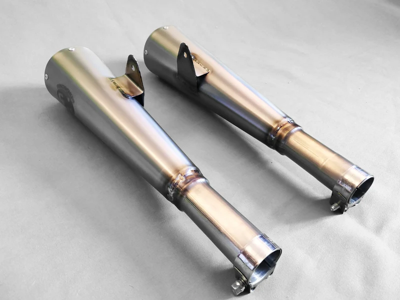 Custom Titan Megaphon Schalldämpfer For BMW R (Das Paar)