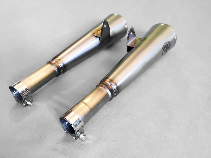 Custom Titan Megaphon Schalldämpfer For BMW R (Das Paar)