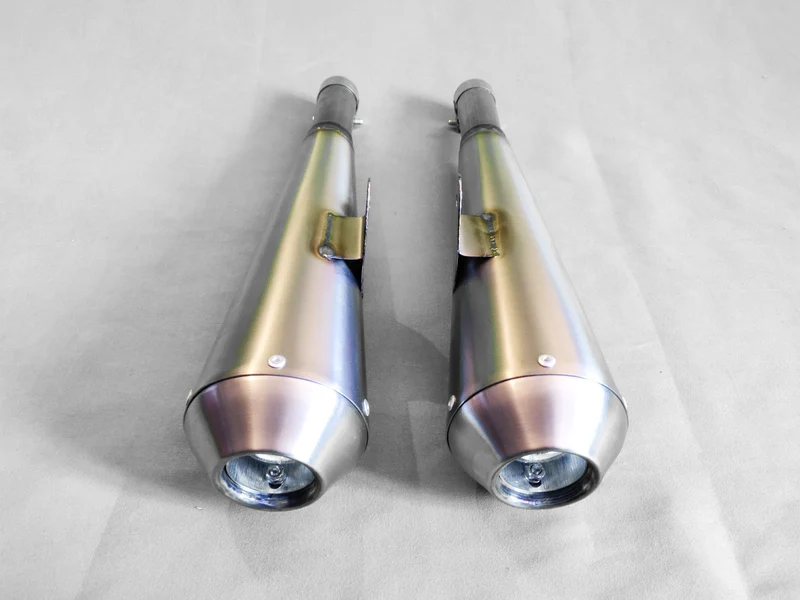 Custom Titan Megaphon Schalldämpfer For BMW R (Das Paar)