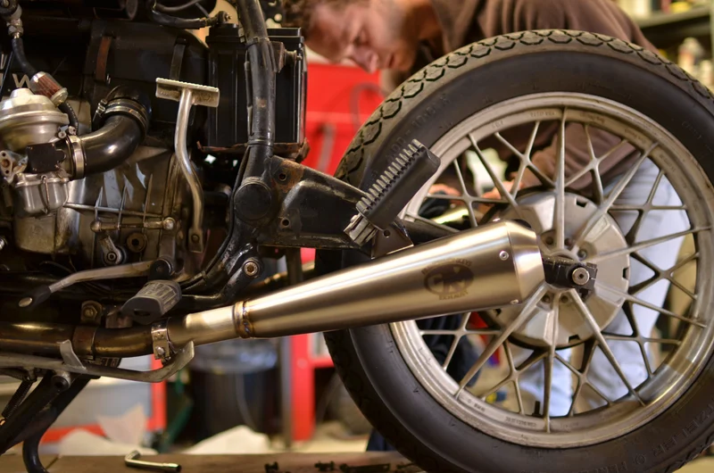 Custom Titan Megaphon Schalldämpfer For BMW R (Das Paar)