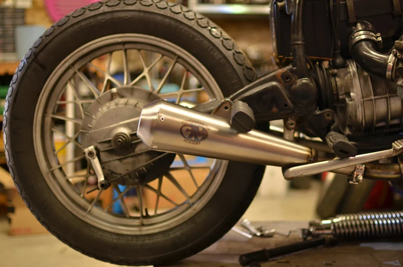 Custom Titan Megaphon Schalldämpfer For BMW R (Das Paar)