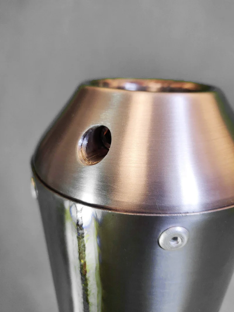 Kundenspezifischer Universal Titanium Megaphon Schalldämpfer (Paar)