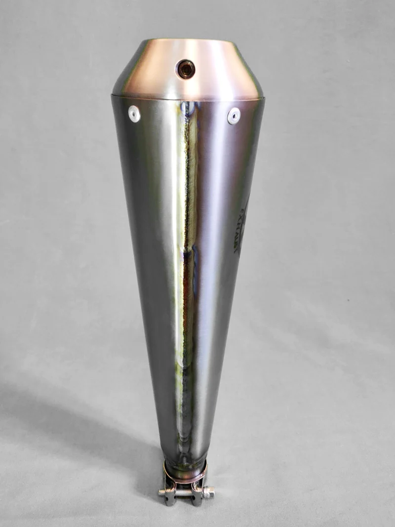 Kundenspezifischer Universal Titanium Megaphon Schalldämpfer (Paar)
