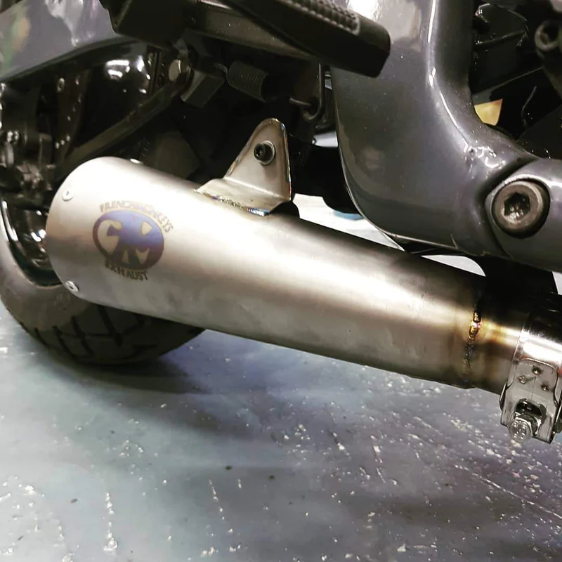 Kundenspezifischer Universal Titanium Megaphon Schalldämpfer (Paar)