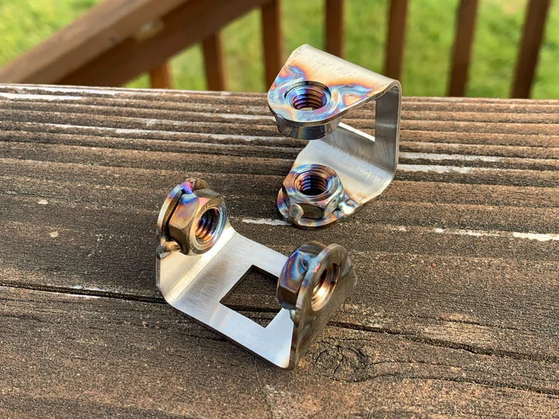 Stainless steel fog light bumper brackets *Pair*