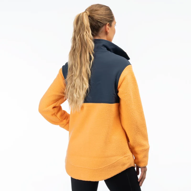 Klim Women's Mountain Sherpa Fleece Jacket MD Mock Orange Dresse Blues
