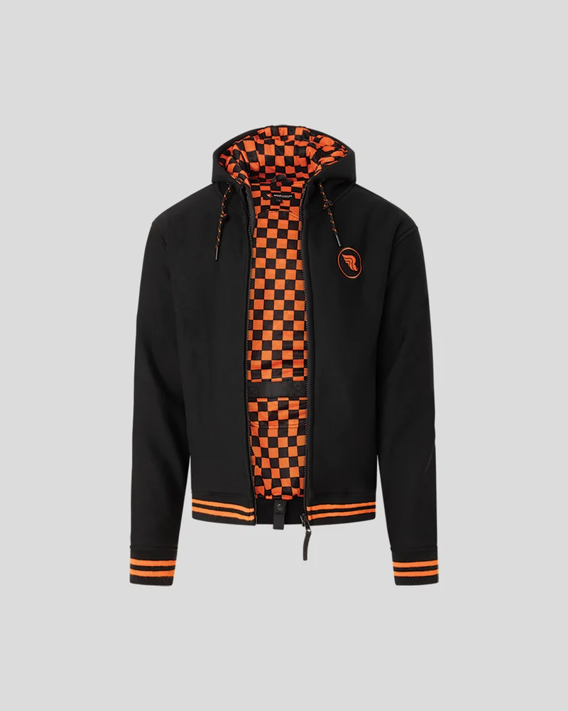 Riding Hoodie (AA) Orange/Checkerboard