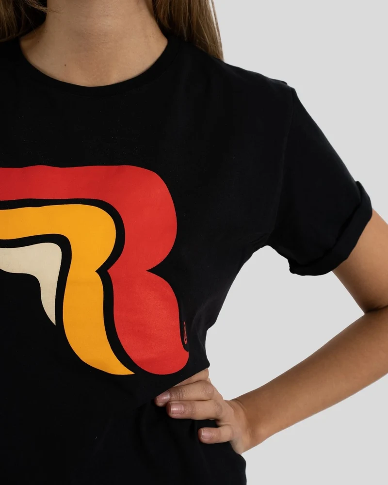 Logo RC Lady Loose Black T-Shirt